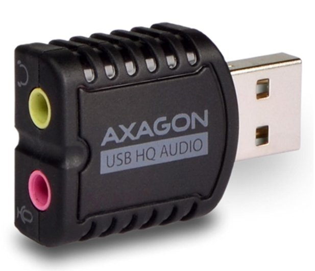AXAGON ADA-17 Zewnętrzna karta dzwiękowa, USB 2.0 MINI, 96kHz/24-bit stereo, wejście USB-A - 722388 - zdjęcie